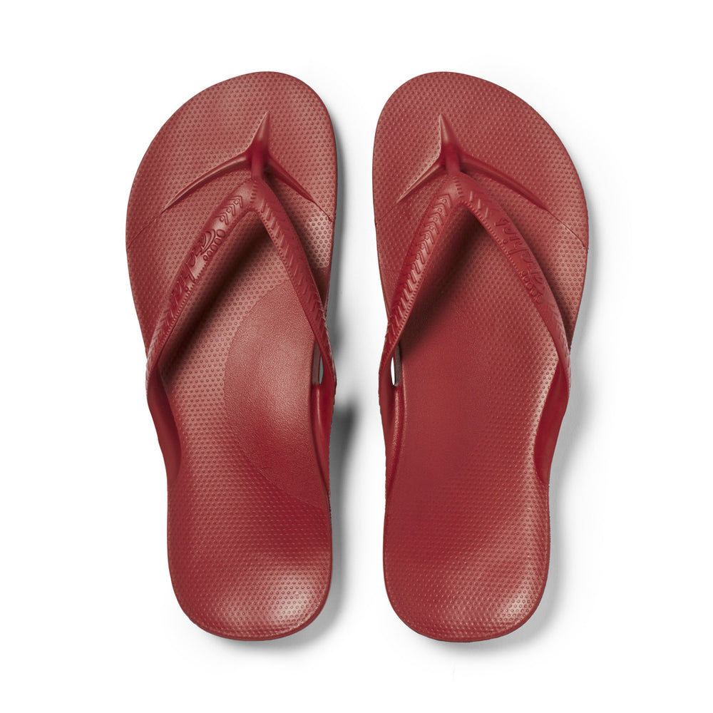  Arch Support Flip Flops - Classic - Sangria Red 
