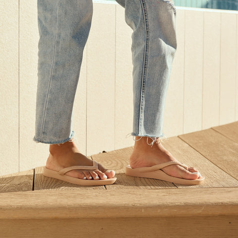 Arch Support Flip Flops - Classic - Tan – Archies Footwear | EU