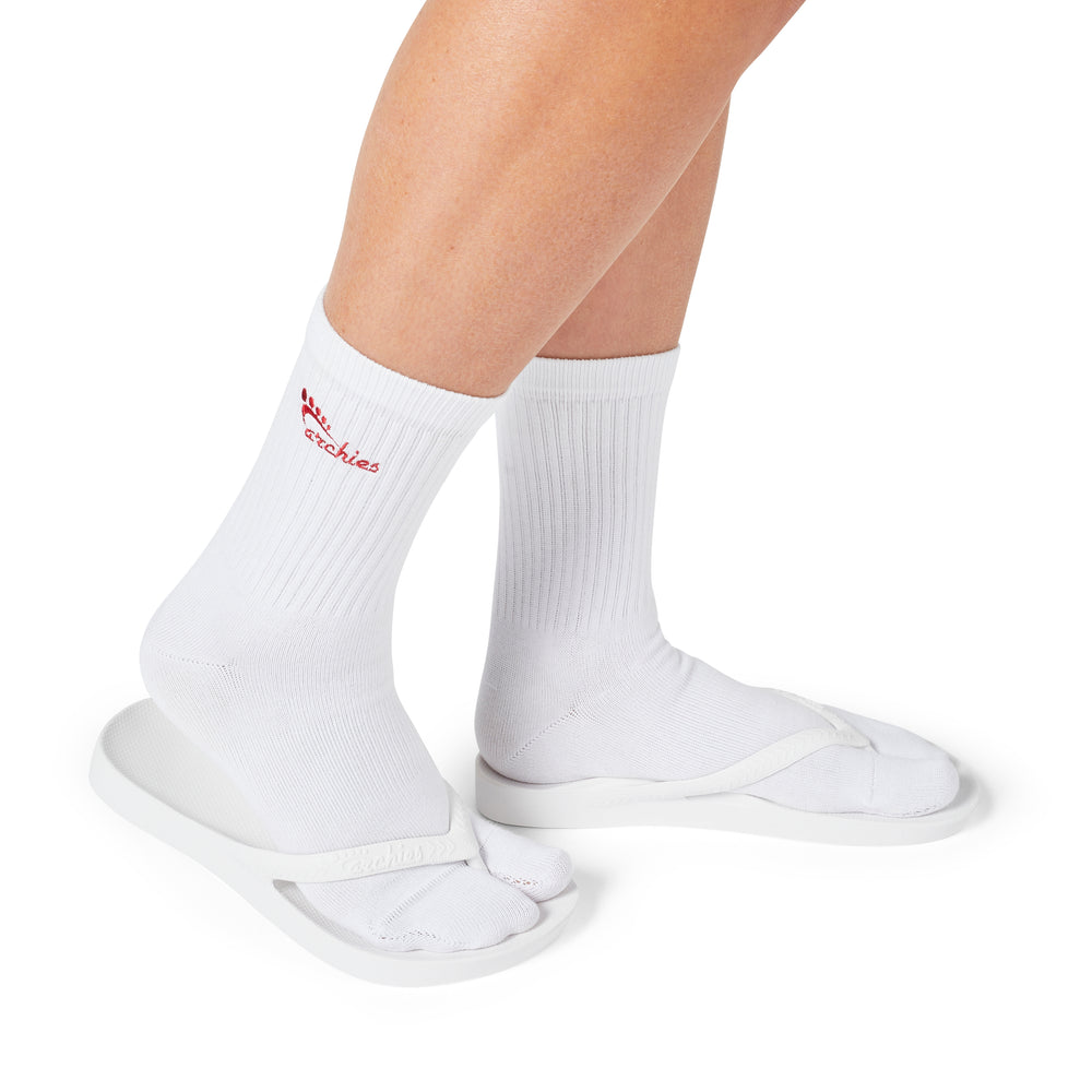  Performance Toe Socks - White 