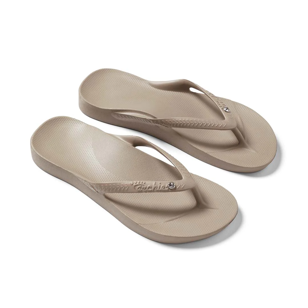  Arch Support Flip Flops - Classic - Crystal Taupe 