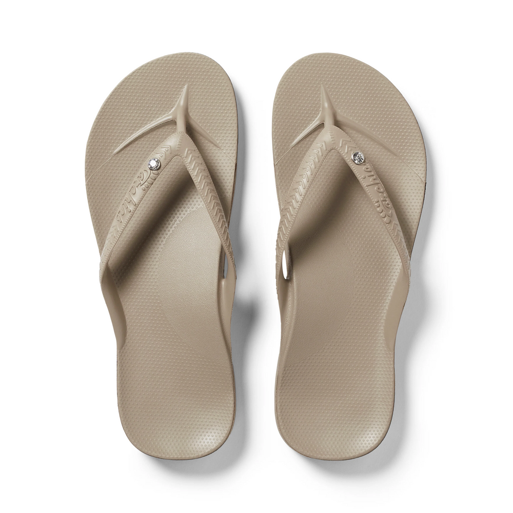  Arch Support Flip Flops - Classic - Crystal Taupe 