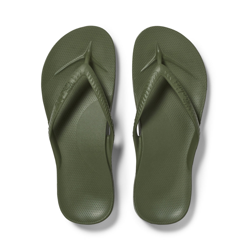  Arch Support Flip Flops - Classic - Olive 
