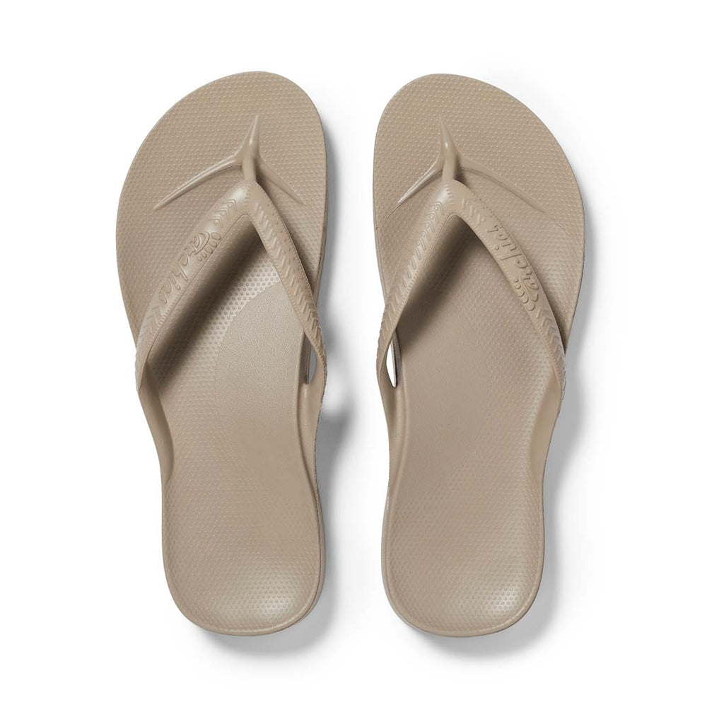Arch Support Flip Flops - Classic - Taupe – Archies Footwear Pty