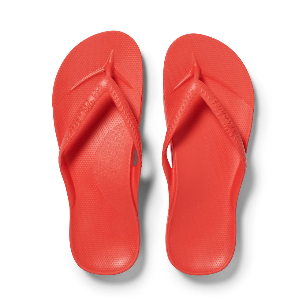 Koraalkleurig - Slippers met – Archies Footwear Pty Ltd. | Europe